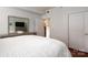 Primary bedroom with a king-size bed and en-suite bathroom at 1315 East Blvd # 420, Charlotte, NC 28203