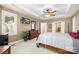 Main bedroom with large bed, dresser, and access to a walk-in closet at 13924 Island Dr, Huntersville, NC 28078