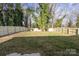 Large backyard with wooden fence at 1420 Beechwood Dr, Gastonia, NC 28052