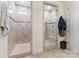 Large bathroom with double shower and walk in closet at 14206 Morningate St, Huntersville, NC 28078