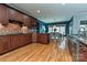 Beautiful kitchen with stainless appliances, granite countertops, tiled backsplash, and a view into the dining area at 1467 Kensington Park Ct, Hickory, NC 28602