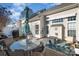 Private backyard with patio and seating area at 159 Kallie Loop, Mooresville, NC 28117