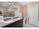 Elegant bathroom boasts double sinks and a walk-in shower at 159 Kallie Loop, Mooresville, NC 28117