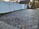 Stamped concrete patio with compass design at 19 Todd Ne Dr, Concord, NC 28025