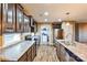 Eat-in kitchen with stainless steel appliances and laundry access at 1957 Beth Haven Church Rd, Denver, NC 28037