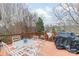 Deck overlooking a pond with seating for outdoor enjoyment at 5218 Shadow Pond Ln, Charlotte, NC 28226