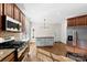 Spacious kitchen with stainless steel appliances and an island at 5428 Old Course Dr, Cramerton, NC 28032