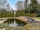 Relaxing koi pond with waterfall feature at 8839 Blooming Arbor St, Huntersville, NC 28078