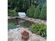 Charming pond with water lilies at 8839 Blooming Arbor St, Huntersville, NC 28078