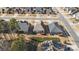 Residential neighborhood featuring well-kept lawns and backyard decks at 9307 Dufaux Dr, Charlotte, NC 28278