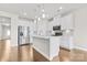 Modern kitchen with stainless steel appliances and white cabinets at 9307 Dufaux Dr, Charlotte, NC 28278