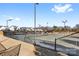 Well-maintained tennis courts in a residential community at 9307 Dufaux Dr, Charlotte, NC 28278