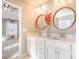 Double vanity bathroom with large mirrors at 105 Clarendon St # E, Mooresville, NC 28117