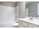 Bathroom with tub and shower combo at 105 Clarendon St # E, Mooresville, NC 28117