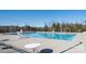 Community swimming pool with multiple cabanas at 105 Clarendon St # E, Mooresville, NC 28117