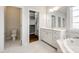 Bathroom with vanity, toilet and bathtub at 1056 Emory Ln, Fort Mill, SC 29708