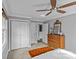 Bedroom with mid-century dresser and closet at 1334 Woodland Dr, Charlotte, NC 28205