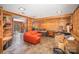 Spacious basement recreation room with wood paneling and tiled floor at 1346 5Th Street Nw Cir, Hickory, NC 28601