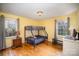 Cozy bedroom with wood floors and a bunk bed at 1346 5Th Street Nw Cir, Hickory, NC 28601