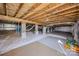 Unfinished basement with HVAC and vapor barrier at 1417 Wildwood Dr, Kannapolis, NC 28081