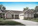 Ranch style house with stone and siding, featuring a covered porch and attached garage at 1933 Hendricks St, Rock Hill, SC 29732