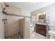 Updated bathroom with walk-in shower and vanity at 2514 Ringwood St, Charlotte, NC 28208