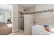 Modern bathroom with walk-in shower and soaking tub at 2514 Ringwood St, Charlotte, NC 28208