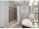 Clean bathroom with tub, shower, and vanity at 2514 Ringwood St, Charlotte, NC 28208