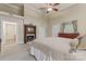 Main bedroom with high ceilings, fireplace, and large windows at 2633 Jb Denton Rd, Lancaster, SC 29720