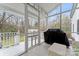 Relaxing screened porch overlooking the backyard, with a grill at 2633 Jb Denton Rd, Lancaster, SC 29720