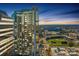 Luxury high-rise condo with city and stadium views at sunset at 333 W Trade St # 1204, Charlotte, NC 28202