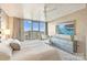 Bright bedroom with city views and modern dresser at 333 W Trade St # 1204, Charlotte, NC 28202