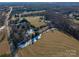 Aerial view of property and surrounding landscape at 3513 Startown Rd, Newton, NC 28658