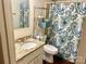 Main bathroom with shower and granite vanity at 4618 Old Lantern Way, Charlotte, NC 28212