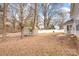 Large backyard with shed and mature trees at 9005 Jaldena Dr, Charlotte, NC 28227