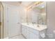 Bathroom with double vanity and shower/tub combo at 9729 Cockerham Ln, Huntersville, NC 28078