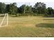 Community soccer field with goals and lush green grass at 9729 Cockerham Ln, Huntersville, NC 28078