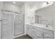 Double vanity bathroom with shower and tile at 1108 Verdigris Dr # 802/0802, Gastonia, NC 28054