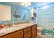 Double vanity bathroom with a playful theme at 1147 Wagner Ave, Fort Mill, SC 29715