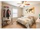 Bedroom with a queen bed and ceiling fan at 1147 Wagner Ave, Fort Mill, SC 29715