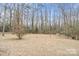 Large, unfenced backyard with a flat grassy area and mature trees, offering privacy at 122 Lowry Row, York, SC 29745