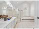 Elegant bathroom with double vanity, soaking tub, and separate shower at 134 Shipyard Pointe Rd, Mooresville, NC 28117