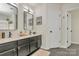 Modern bathroom with double vanity and walk-in shower at 1953 Stonewyck Ave, Kannapolis, NC 28081