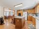 Kitchen with island, view of dining area at 3800 Margaret Wallace Rd, Matthews, NC 28105