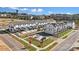 Aerial view of new townhomes with modern design at 5037 Westmead Ln, Charlotte, NC 28262