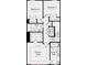 Third floor plan with owner's suite, two additional bedrooms, and two baths at 5037 Westmead Ln, Charlotte, NC 28262
