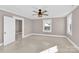 Bedroom with neutral walls, carpet, and ceiling fan at 550 Woodleaf Barber Rd, Cleveland, NC 27013