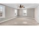 Spacious bedroom with neutral walls and ceiling fan at 550 Woodleaf Barber Rd, Cleveland, NC 27013