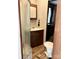 Bathroom with shower, toilet and vanity at 106 Hummingbird Cir, New London, NC 27281