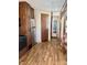 Kitchen with stainless steel appliances and wood cabinets at 106 Hummingbird Cir, New London, NC 27281